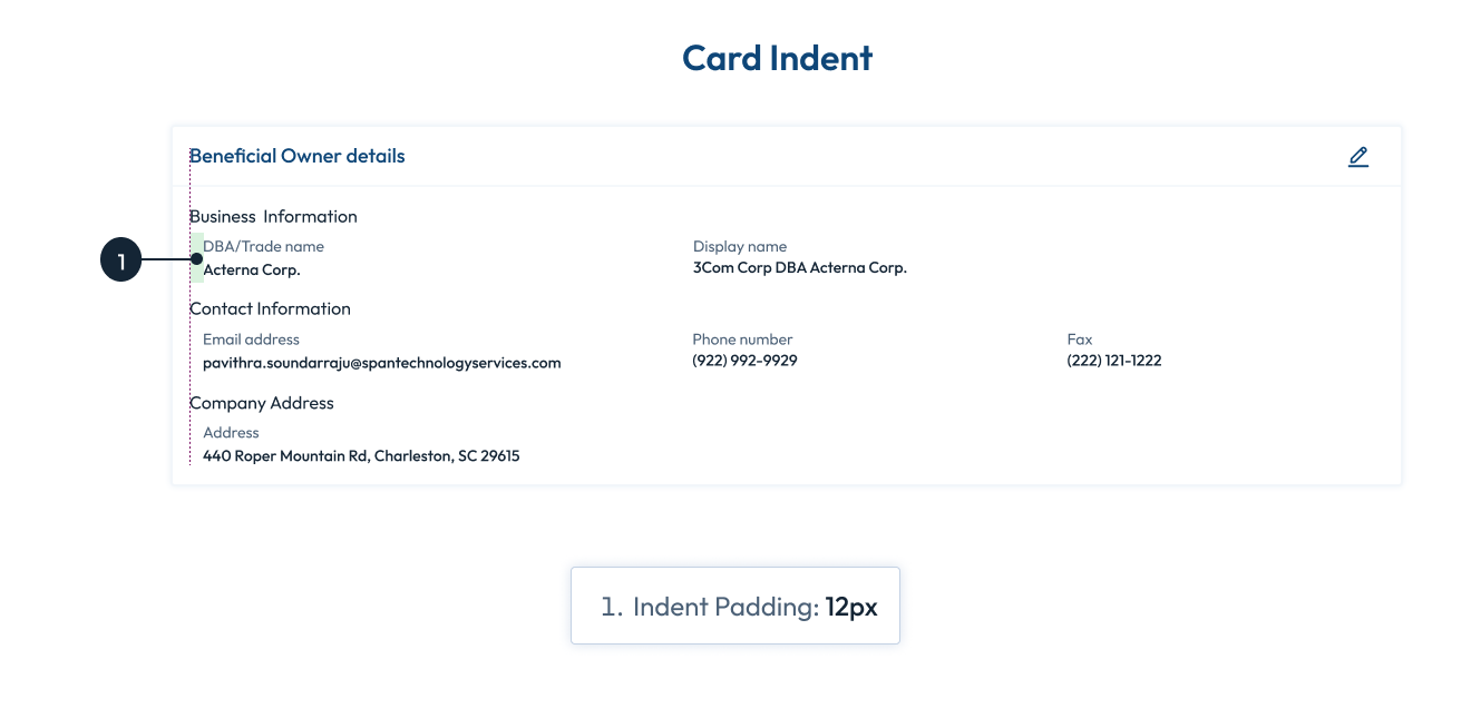Indent