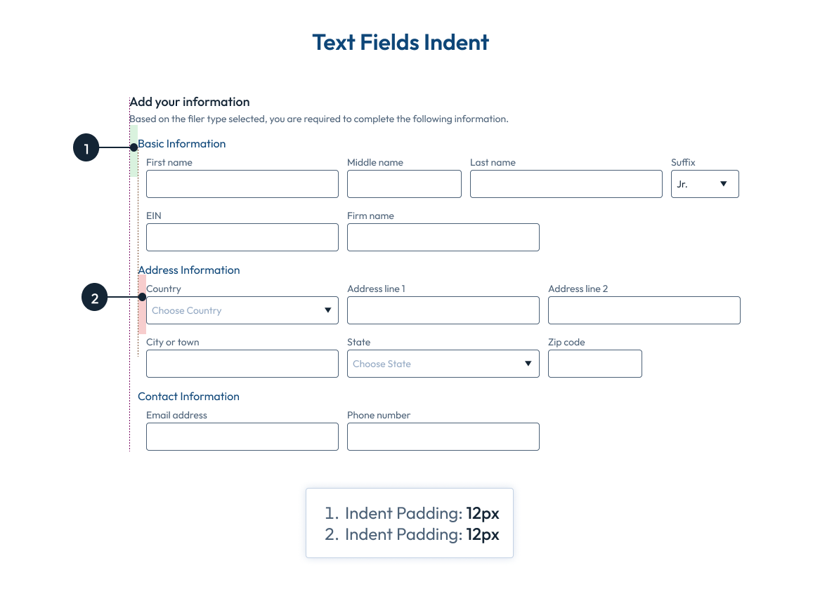 Indent