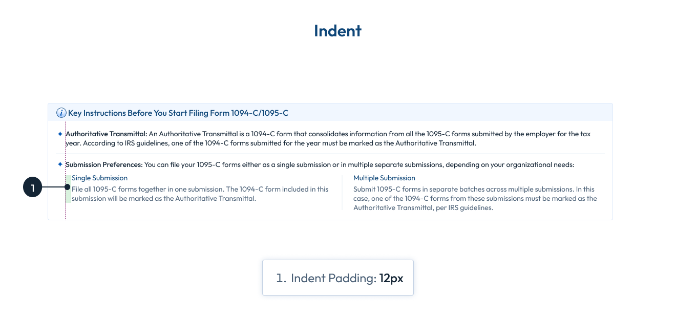 Indent